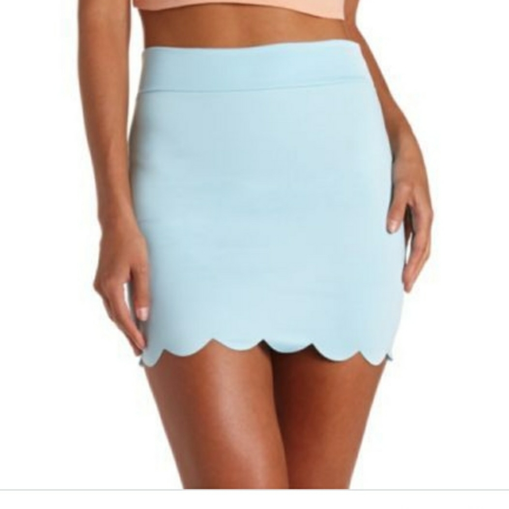 Charlotte Russe scalloped skirt